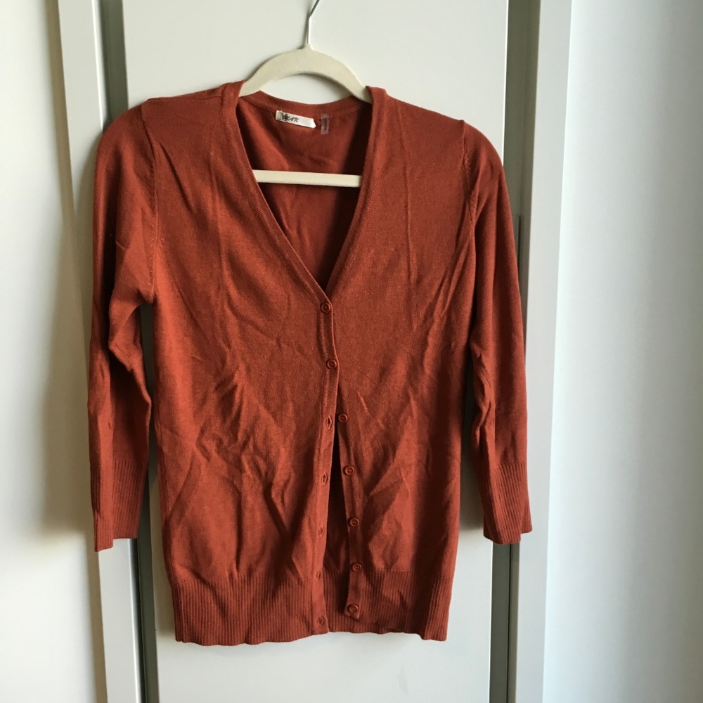 Orange Cardigan